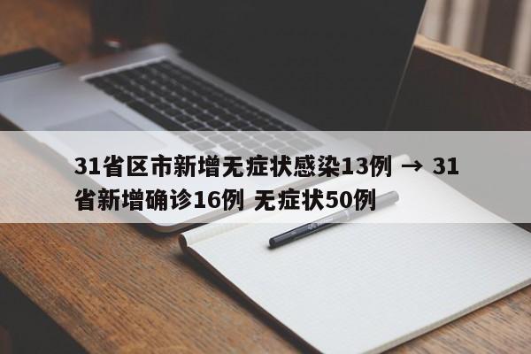 31省区市新增无症状感染13例 → 31省新增确诊16例 无症状50例