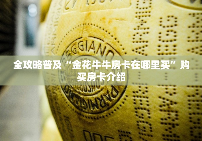 全攻略普及“金花牛牛房卡在哪里买”购买房卡介绍