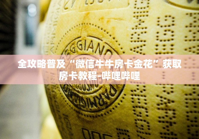 全攻略普及“微信牛牛房卡金花”获取房卡教程-哔哩哔哩