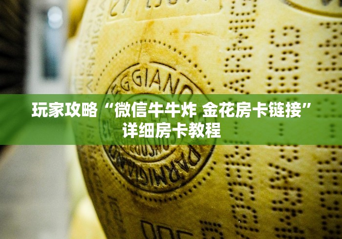 玩家攻略“微信牛牛炸 金花房卡链接”详细房卡教程